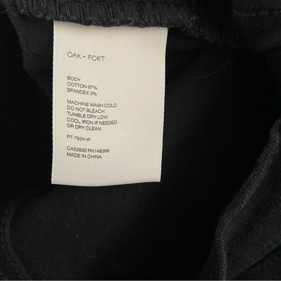 Oak+Fort Raw Hem Straight Fit Cropped Jeans Size 30 - Picture 4 of 5